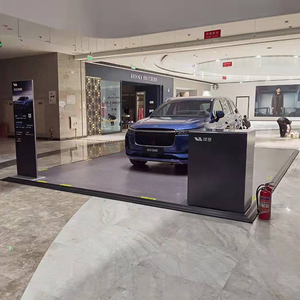 65地台斜坡型材理想汽车展台4s店玻璃铝合金商场巡展新能源艺术