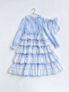 月庭原创设计 小杜丽3.0 纱质蛋糕裙摆Ver. 复古森系棉