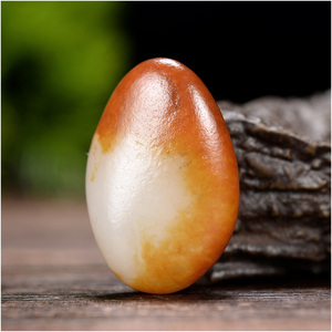 玉石缘【玩料原籽8g】新疆和田玉籽料原石吊坠天然红皮真皮收藏级