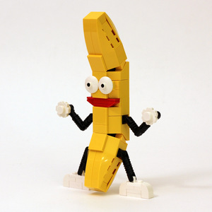 lego 乐高 moc 跳舞 香蕉人 小黄人dancing banana 积木 生日礼物