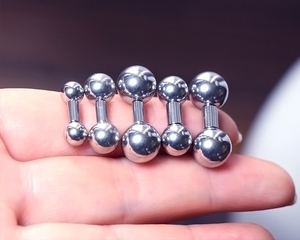 6mm短杆钛钢系带钉阴唇钉耳骨钉男性阴环体环多用环pa刺环刺穿