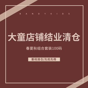 大童店结业-春秋样衣组合清仓(100码)