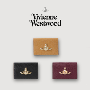 日本代购vivienne westwood西太后大土星标牛皮多用途卡包名片包