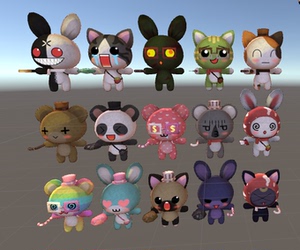 Unity 可爱小猫咪模型-Yippy Kawaii 1.6 带状态机