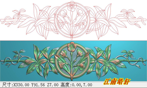 浮雕图 精雕图 灰度图 JDP 精品欧式西洋花板叶子门头有线