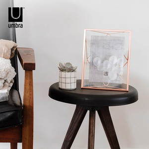Umbra 相框现代简约相片框创意挂墙金属照片画框墙壁装饰摆台相框
