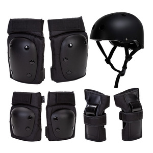 儿童护具头盔6件套装成人滑板护膝护具轮滑运动护具7件套护手护肘