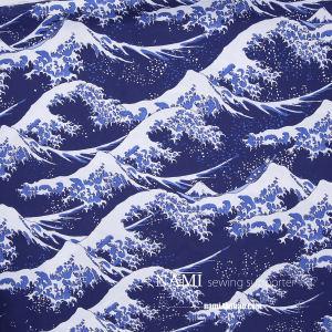 【奈美家】汉服和风服装童装面料手工diy家居布料海浪