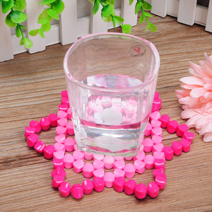 diy手工编织材料包多色可选亚克力创意手工串珠杯垫隔热碗垫珠子