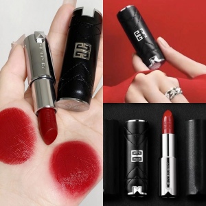 givenchy纪梵希高定限量皮革纹口红唇膏n333女神红显白高贵不挑皮