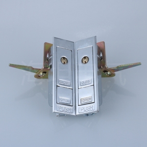 海坦MS703按钮弹跳式平面锁电箱机柜门锁中置柜门锁 开关控制柜锁