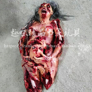 万圣节恐怖烂肚孕妇女 鬼屋尸体密室逃脱丧尸道具大型酒吧ktv装饰