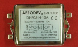 上海埃德AERODEV EMI电源滤波器DNF05-H-10A 单相交流（双滤波）