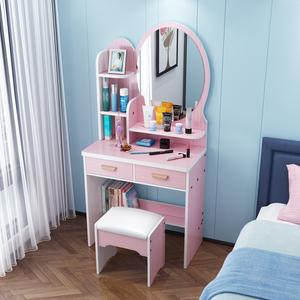 儿童梳妆台女孩6-8岁特价小孩儿的化妆品小公主简约单人经济型小