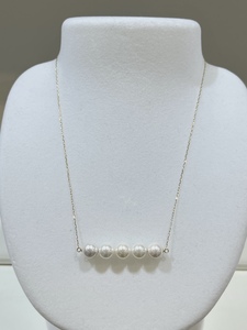 未使用 spn3357 日本 18k黄金 阿古屋珍珠 项链 8-8.5mm