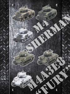 坦克世界 掌上战争 M4 谢尔曼 M4A3E8 坦克1/144成品模型摆件现货