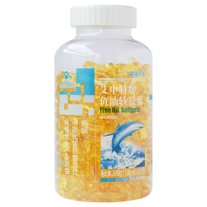 健康在线 艾申特牌鱼油软胶囊 1.0g/粒*300粒
