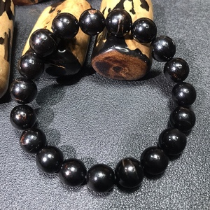 海柳手串海藤黑柳乌柳珠黑珊瑚手串盘玩手腕饰品