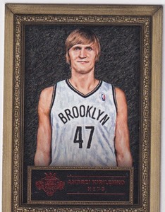 NBA球星卡 安德烈 基里连科 1415 油画 相框 限量 99编