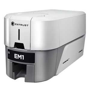 entrust datacard em1证卡打印机德卡 ic卡pvc卡健康证彩色制卡机