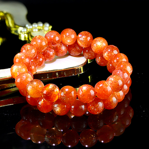 太阳石金草莓晶