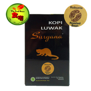 印尼suryana苏雅珈罗巴斯特麝香猫屎咖啡豆Kopi luwak 100g