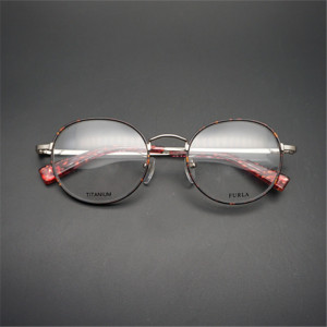furla芙拉 眼镜框女近视纯钛复古韩国文艺潮圆形镜架 vfu208k
