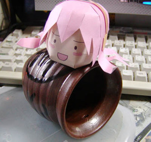 801室巡音露卡章鱼头luka纸模型diy手办立体折纸图纸动漫周边