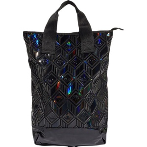 adidas三叶草男女三宅一生3d菱形书包手提双肩包时尚拎包gn3034