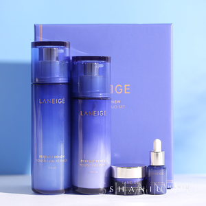 韩国laneige/兰芝致美青春紧颜套装雪凝水乳二件套盒紧致护肤品