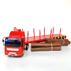 拉木头的玩具车儿童大卡车大号男孩大的拖车运输平板车集装箱货车