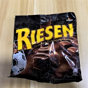 4袋起包邮storck巧克力riesen特浓黑巧克力太妃夹心糖231克约25粒