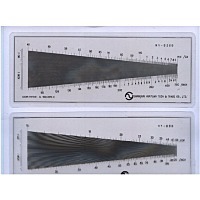 塑料片丝网布目数测试片 测试仪丝网印刷常用测试工具 经纬密度尺