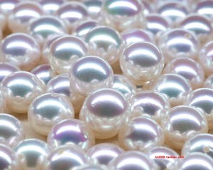 8-8.5mm akoya 天女级 极强光白透粉 日本天然海水珍珠 可定制