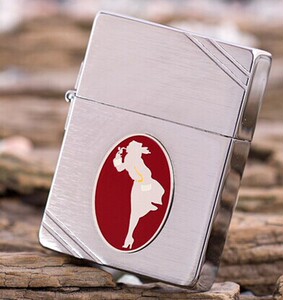 原装zippo打火机1935复刻限量版c13风中女郎28729 新贴章纪念套装