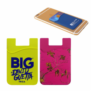 手机背贴支架3M硅胶卡套单层双层银行卡包公交卡贴定制logo小礼品