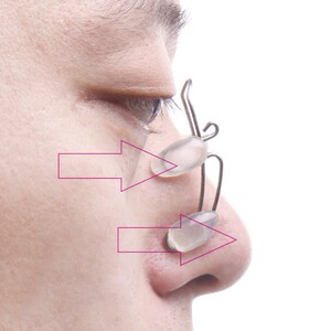 1076 钛钢矫正整形鼻夹美鼻夹 鼻梁增高器鼻子整形夹隆鼻器 0.02