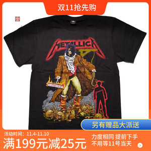 metallica unforgiven 人地球泰版乐队新款男士短袖t恤666摇滚店