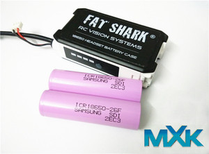 肥鲨FATSHARK 眼镜电池18650肥鲨视频眼镜锂电池 电池盒 FSV1814