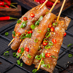 苕皮串酸豆角烧烤铁板火锅串串半成品重庆特产红薯粉皮商用100串
