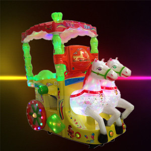2015厂家直销新款特价儿童投币摇摆机豪华双马/皇家马车摇摇车