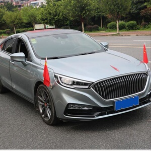 外饰红旗吸盘式旗杆车头车顶汽车旗国庆i节小号迎风拉风磁吸车身h