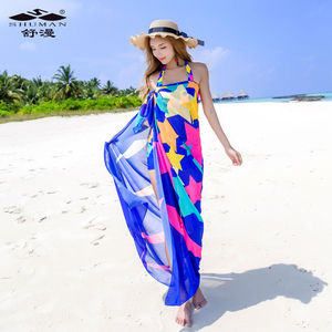 性感比基尼三件套裙式带披肩纱泰国海边度假海滩成人女士游泳衣服