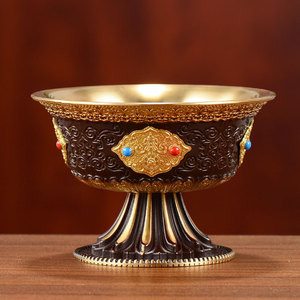 000人付款天猫铜八吉祥七供水杯供佛杯佛前供碗净水杯八供酒杯家用贡