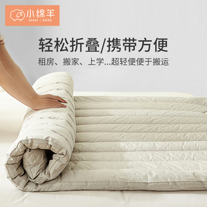 小绵羊羊毛床垫抑菌舒适保暖透气四季可用冬季床褥宿舍垫被易折叠