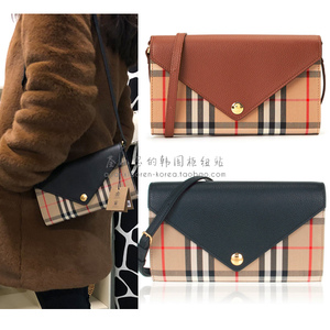 Burberry 博柏利 正品代购 巴宝莉 新款 格纹 斜挎 WOC 钱包 女包