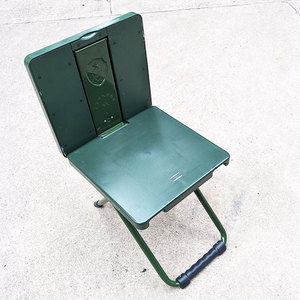 部队折叠椅军迷户外士兵折叠椅马扎便携靠背学习椅多功能写字椅