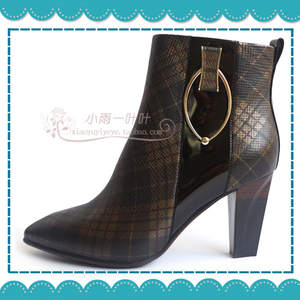 亏本断码清仓专柜正品茉莉卡女鞋秋冬季新款皮里短靴19b0202-1