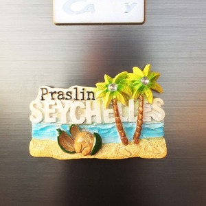 度假天堂塞舌尔国宝海椰子旅游纪念品磁力贴冰箱贴创意收藏伴手礼