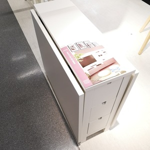 【IKEA/宜家国内代购】 诺顿 折叠式餐桌 实木翻板桌子 折叠桌子
